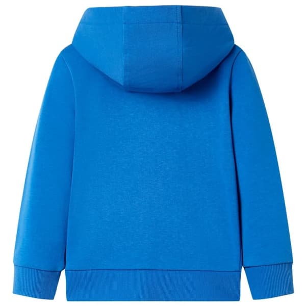 vidaXL Barnhoodie med dragkedja blå 92