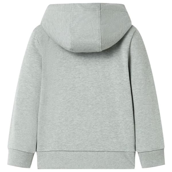 vidaXL Barnhoodie med dragkedja khaki melange 92