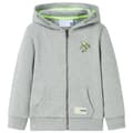 Miniatyrbild 1 av 7: vidaXL Barnhoodie med dragkedja khaki melange 92