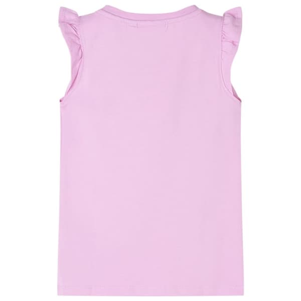 vidaXL T-shirt med volangärmar för barn lila 104