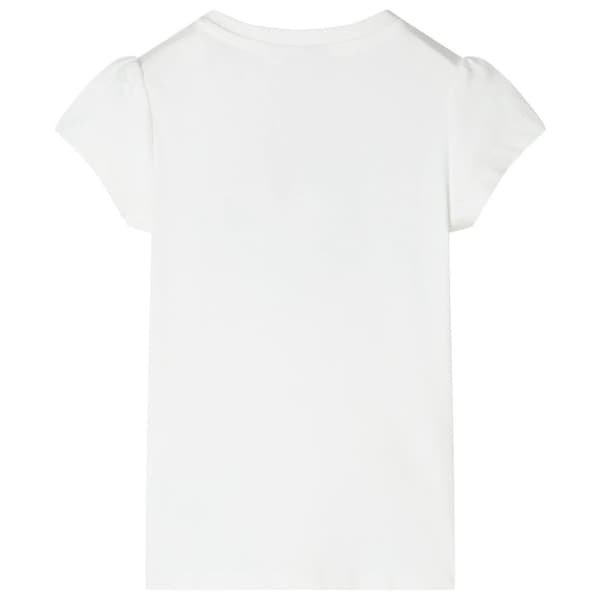 vidaXL T-shirt til børn str. 92 ecrufarvet