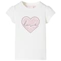 Miniatyrbillede 1 af 7: vidaXL T-shirt til børn str. 92 ecrufarvet