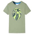 Miniatyrbild 1 av 7: vidaXL T-shirt för barn ljus khaki 140