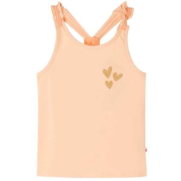 vidaXL Ärmlös barnlinne orange 116