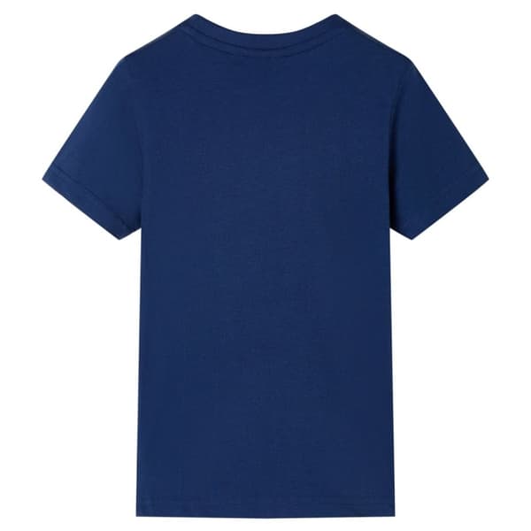 vidaXL T-shirt för barn mörkblå 116