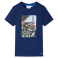Miniatyrbild 1 av 7: vidaXL T-shirt för barn mörkblå 116