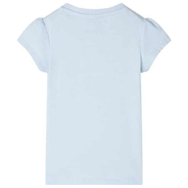 vidaXL T-shirt för barn ljusblå 92