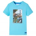 Miniatyrbild 1 av 7: vidaXL T-shirt för barn aqua 92