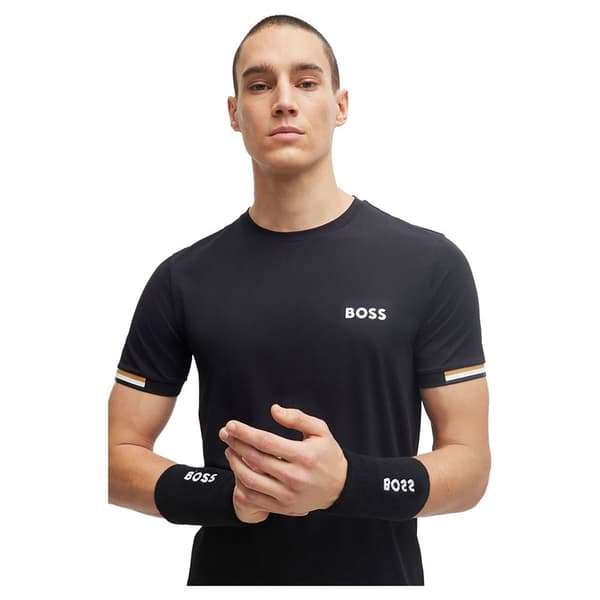 Boss Kortærmet T-shirt 10257118 Sort M Mand
