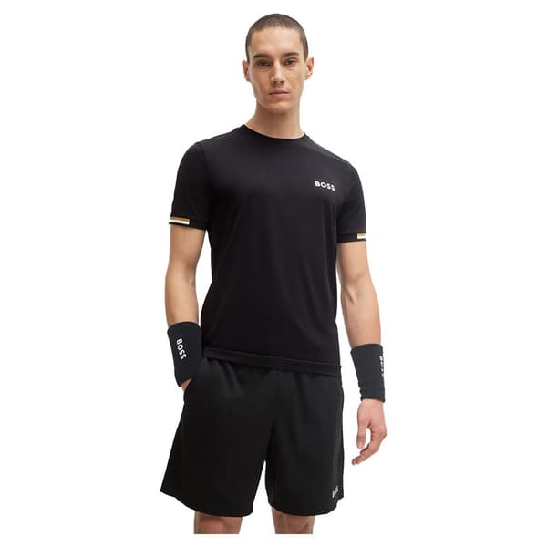 Boss Kortærmet T-shirt 10257118 Sort M Mand