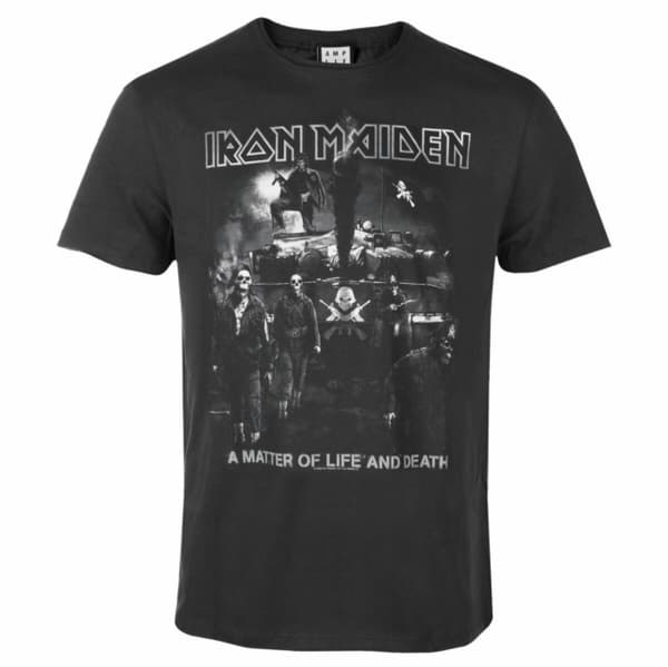 Iron Maiden - Life Or Death Amplified Vintage Charcoal X Large T-Shirt