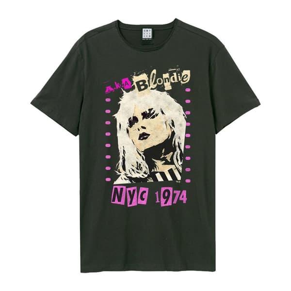 Blondie - Aka Blondie Amplified X Large Vintage Charcoal T Shirt