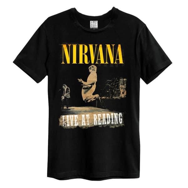 Nirvana - Live At Reading Amplified Small Vintage Black T Shirt