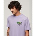Miniatyrbild 3 av 6: Superdry Kortärmad T-shirt Neon Travel Chest Loose Lila M Man