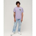 Miniatyrbild 4 av 6: Superdry Kortärmad T-shirt Neon Travel Chest Loose Lila M Man