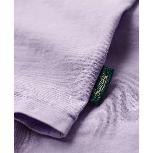 Superdry Kortärmad T-shirt Neon Travel Chest Loose Lila M Man