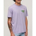 Miniatyrbild 1 av 6: Superdry Kortärmad T-shirt Neon Travel Chest Loose Lila M Man
