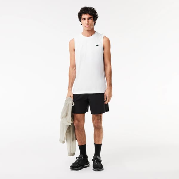 Lacoste Kortærmet T-shirt Th2402 Hvid 4 Mand
