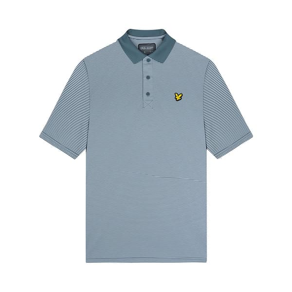 Lyle & Scott Kortärmad Piké Microstripe  S