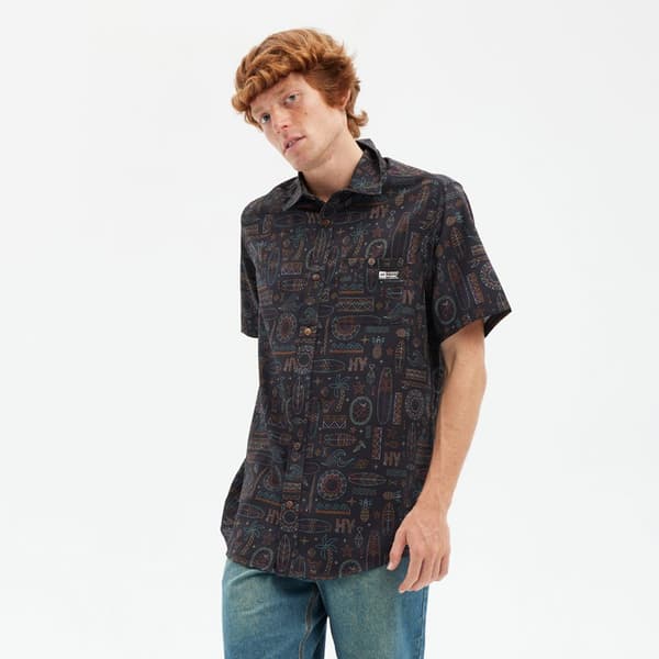 Hydroponic Kortärmad Tröja Tribal 2XL Man