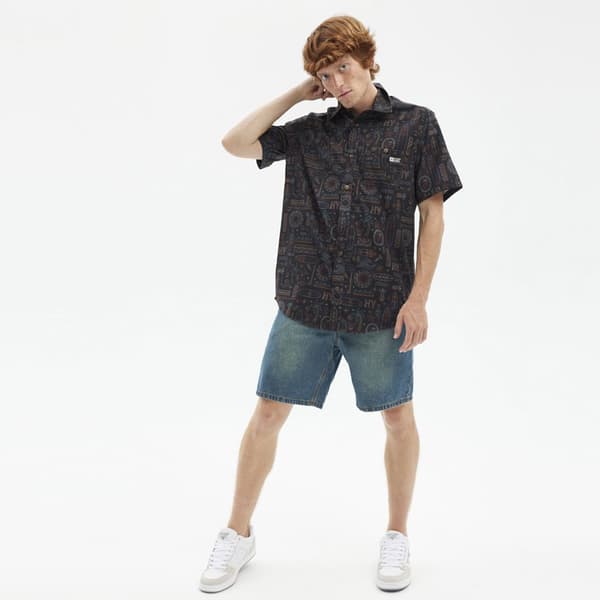 Hydroponic Kortärmad Tröja Tribal 2XL Man