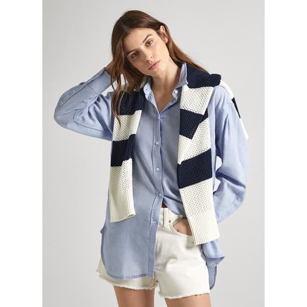 Pepe Jeans Långärmad Tröja Philly Beige S Kvinna