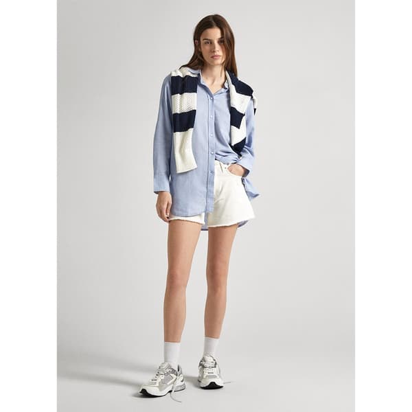 Pepe Jeans Långärmad Tröja Philly Beige S Kvinna