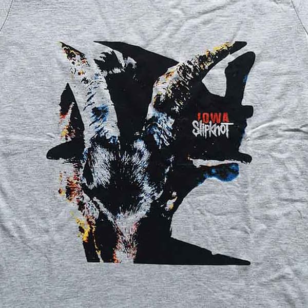 Slipknot Iowa Goat Shadow Skinny Fit T Shirt