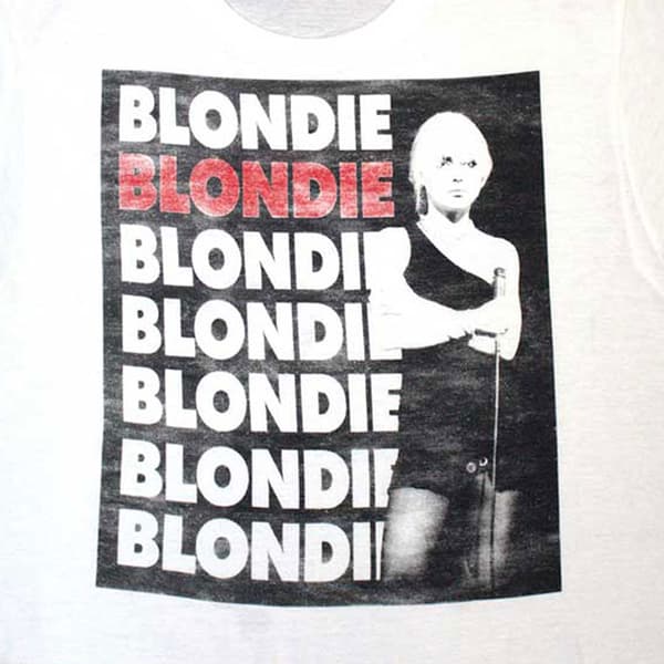 Blondie Stacked Band Logo Crop Top