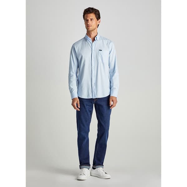 FaÇonnable Lang ærmet Skjorte Clb Bd Oxf Blå L Mand