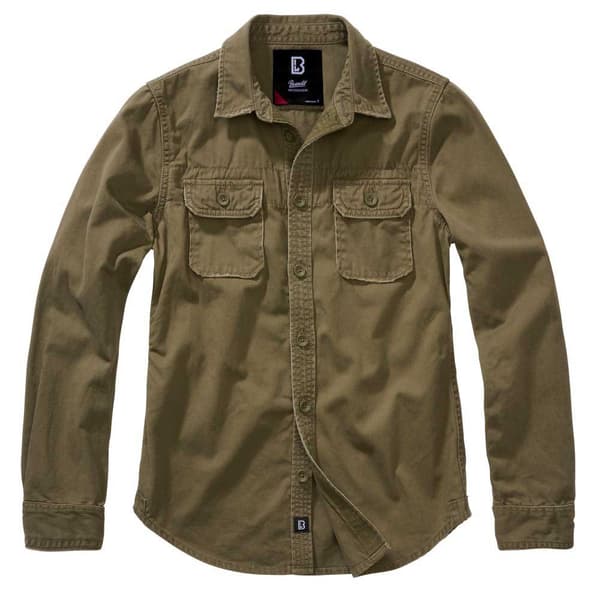 Brandit Långärmad Tröja Vintage Grönt 3XL Kvinna