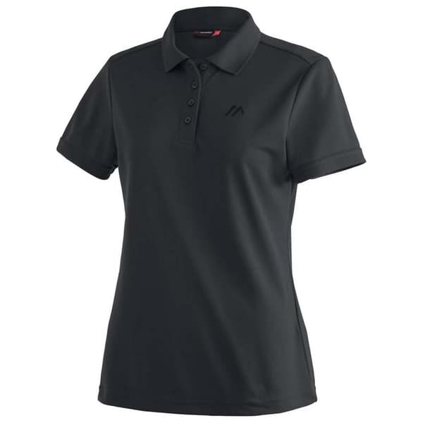 Maier Sports Kortärmad Piké Ulrike Svart 2XL Kvinna