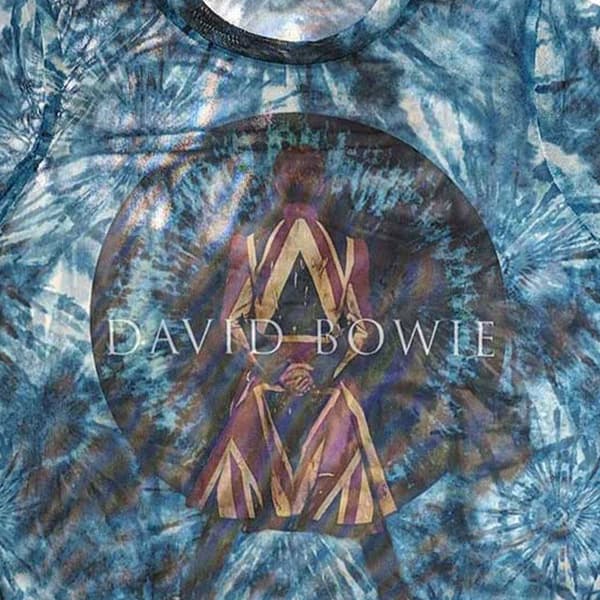 David Bowie Live And Well Long Sleeve Mesh Crop Top