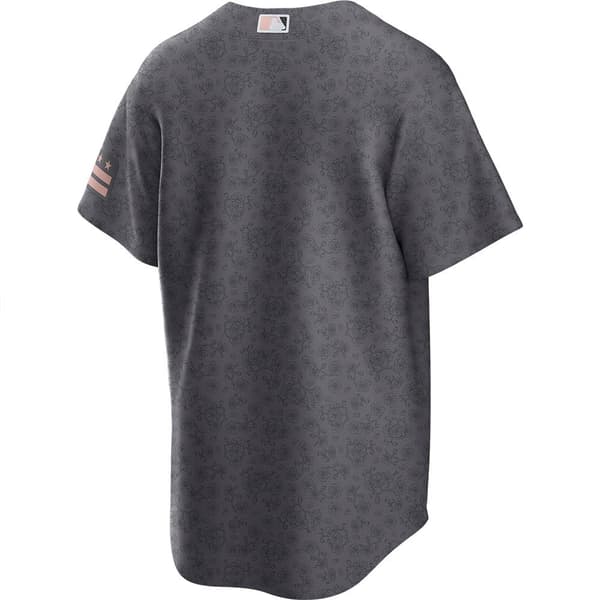 Fanatics Kortærmet T-shirt Washington Nationals City Connect Grå M Mand