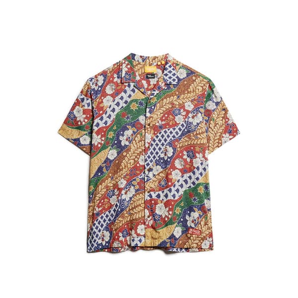 Superdry Kortärmad Tröja Hawaiian Resort Flerfärgad XL Man