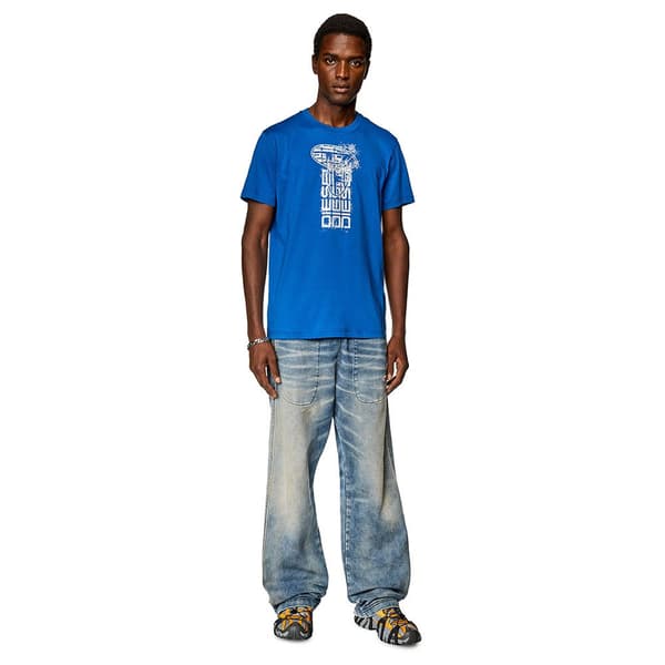 Diesel Kortærmet T-shirt Diegor K68 Blå M Mand