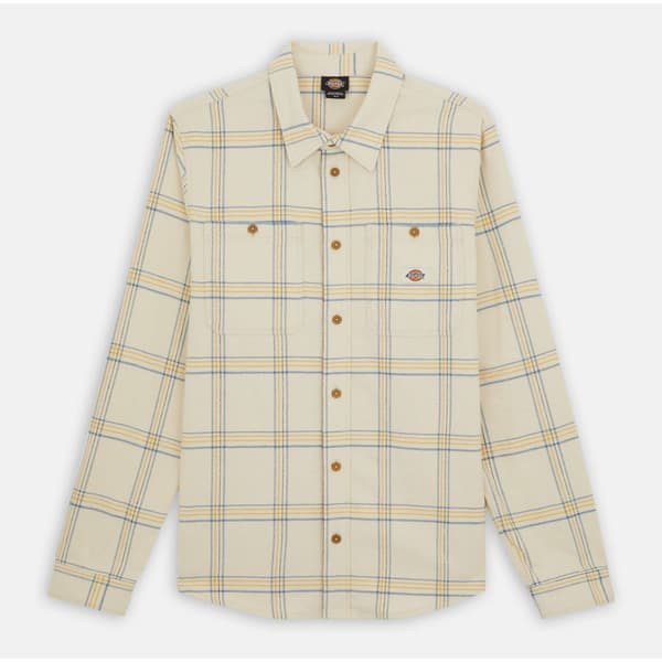 Dickies Lang ærmet Skjorte Warrenton Beige M Mand