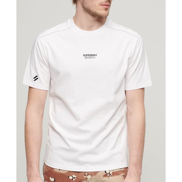 Superdry Kortärmad T-shirt Sport Tech Logo Relaxed Vit XL Man