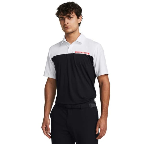 Under Armour Golf Kortærmet Polo Tee To Green Color Block Sort 2XL
