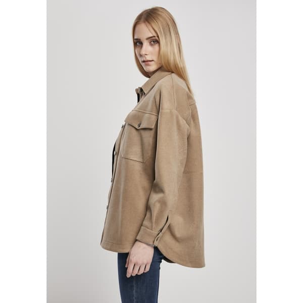 Urban Classics Skjorta Classic Over Beige M Kvinna
