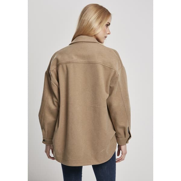Urban Classics Skjorta Classic Over Beige M Kvinna