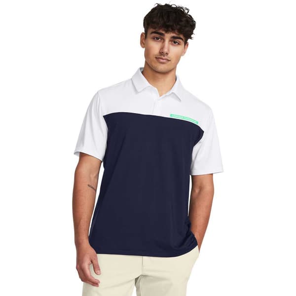Under Armour Golf Kortærmet Polo Tee To Green Color Block XL