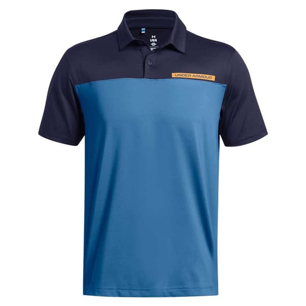 Under Armour Golf Kortärmad Piké Tee To Green Color Block  M