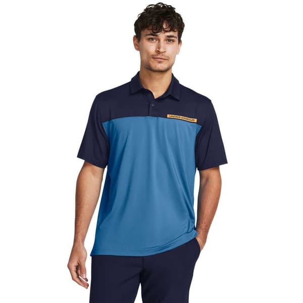 Under Armour Golf Kortärmad Piké Tee To Green Color Block  M