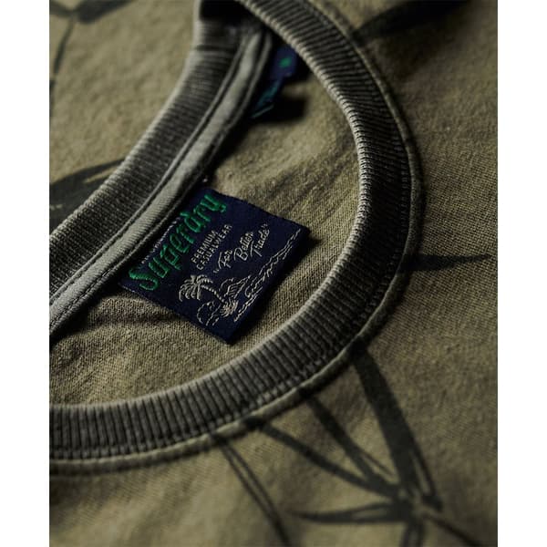 Superdry Lyhythihainen T-paita Vintage Overdye Printed Vihreä XL Mies