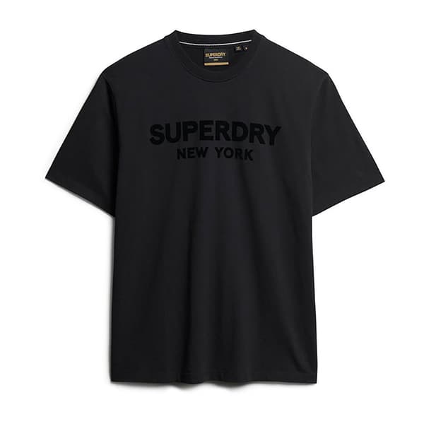 Superdry Kortärmad T-shirt Luxury Sport Loose Svart L Man