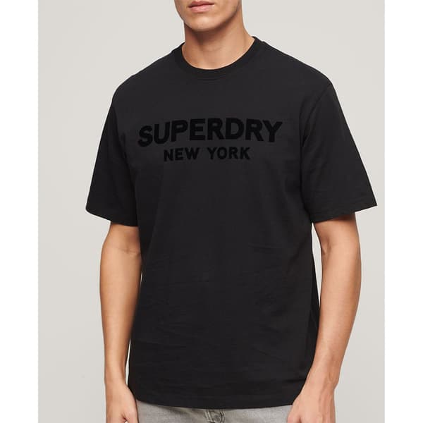 Superdry Kortärmad T-shirt Luxury Sport Loose Svart L Man