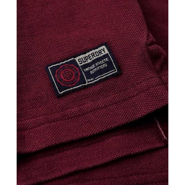 Superdry Lyhythihainen Poolo Vintage Athletic Punainen L Mies