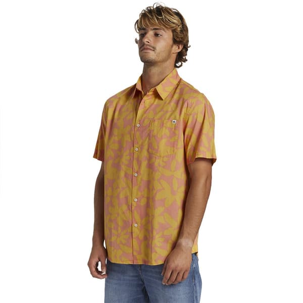 Quiksilver Kortærmet Skjorte Aperoclassic Gul M Mand