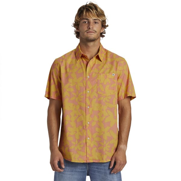 Quiksilver Kortærmet Skjorte Aperoclassic Gul M Mand